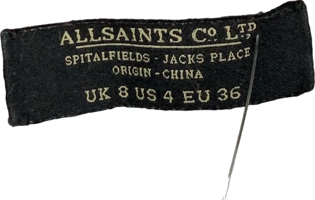 AllSaints Purple Burgundy Knitted Cardigan UK 8