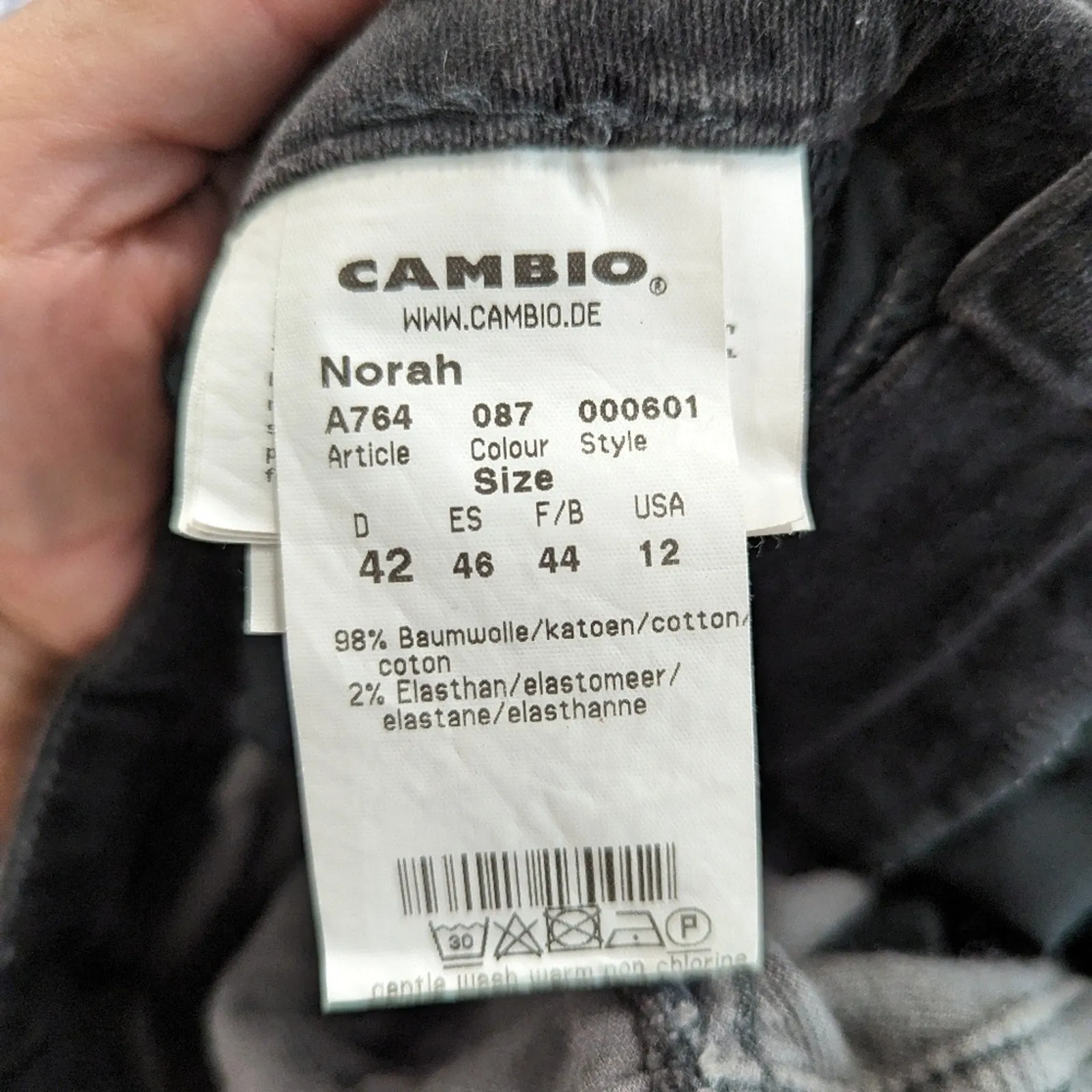 Cambio Norah Stretch Velvet Velour Pants - 12