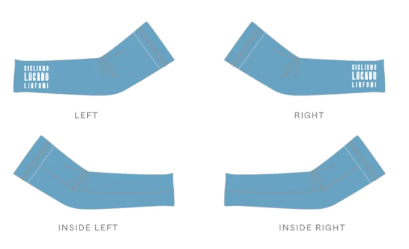 Custom Arm Warmers - Ciclismo Lugano Linfomi