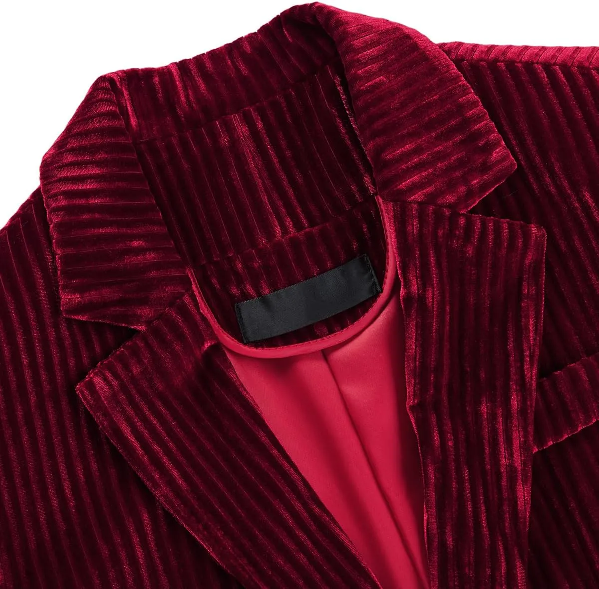 MODFUL Velvet Pant Suits for Women 2 Piece Set Casual Business Office Vintage Trouser-Suit