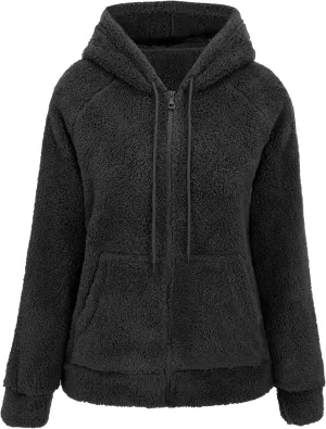 RISISSIDA Women Faux Fur Fleece Lightweight Jacket Spring Fall Transitional Fashion, Cute Thin Coat