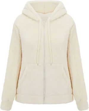 RISISSIDA Women Faux Fur Fleece Lightweight Jacket Spring Fall Transitional Fashion, Cute Thin Coat