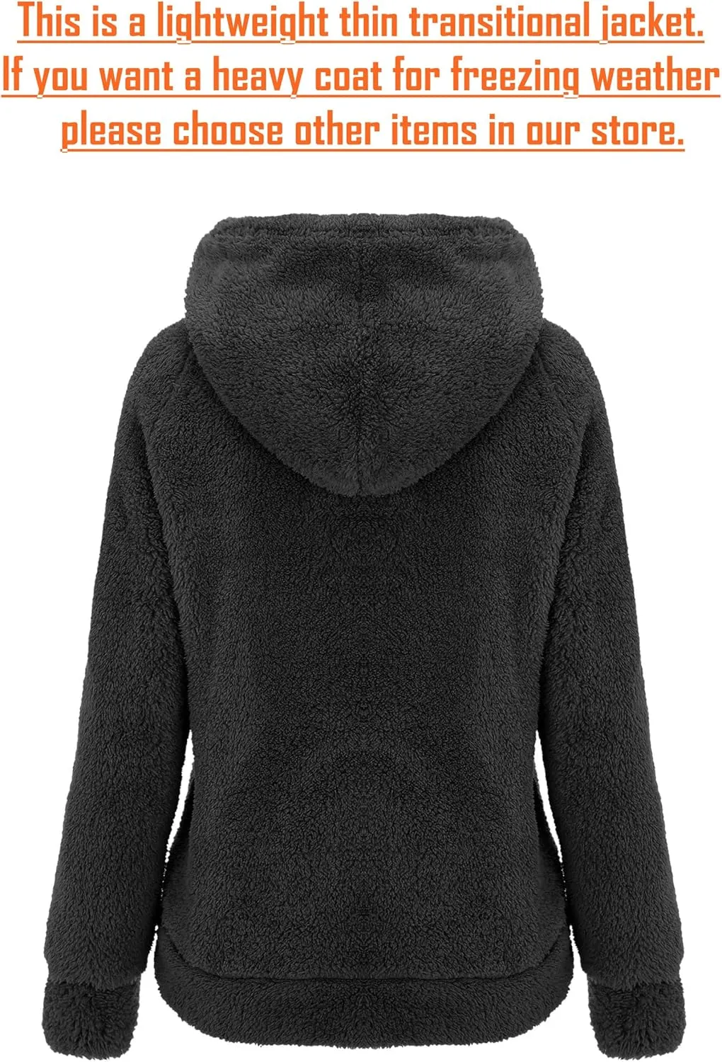 RISISSIDA Women Faux Fur Fleece Lightweight Jacket Spring Fall Transitional Fashion, Cute Thin Coat