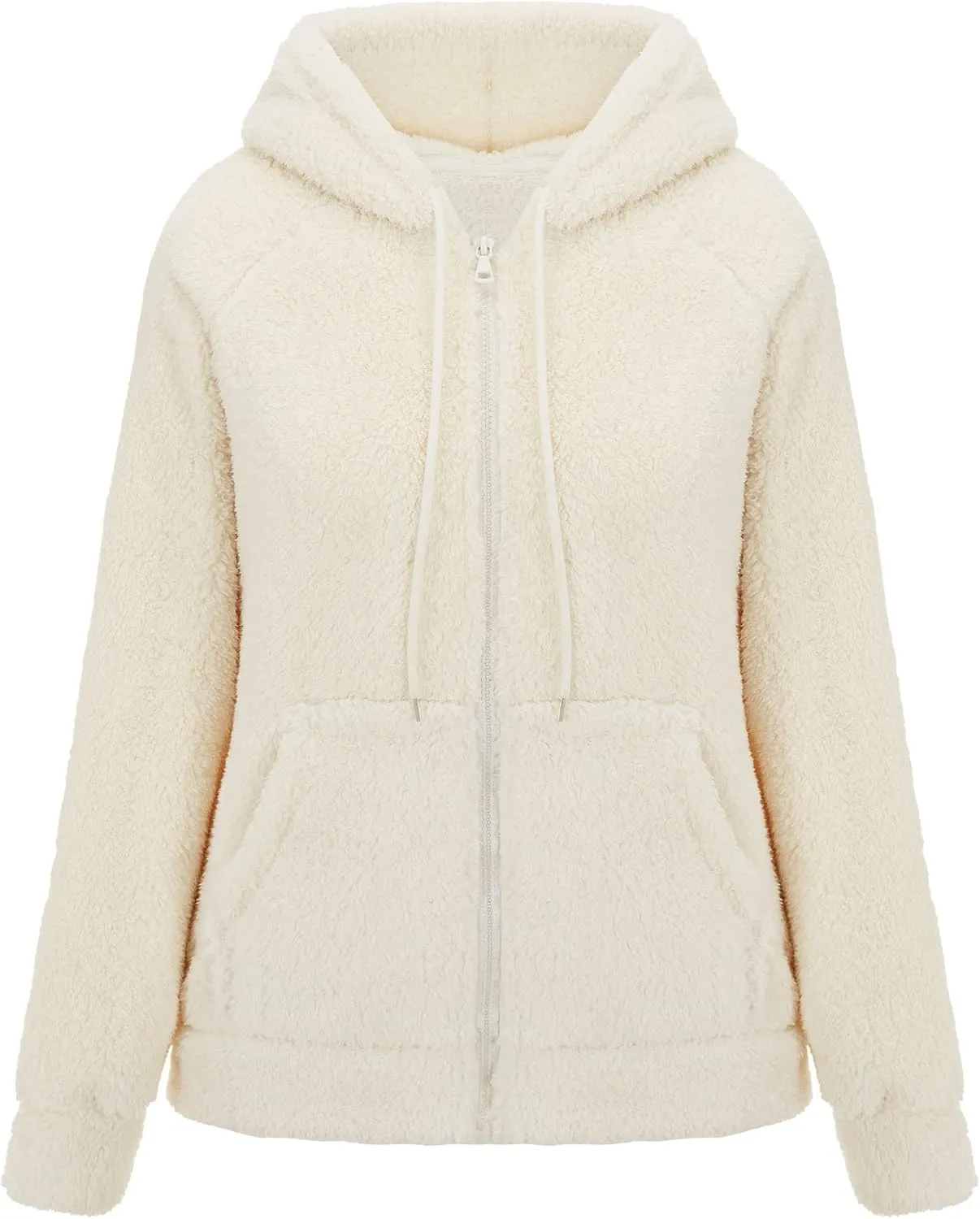 RISISSIDA Women Faux Fur Fleece Lightweight Jacket Spring Fall Transitional Fashion, Cute Thin Coat