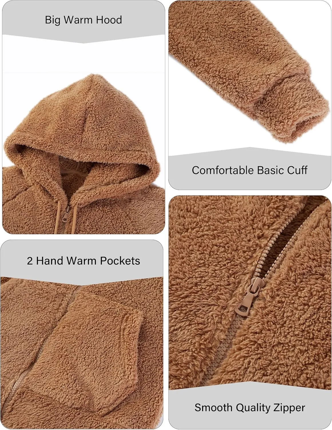 RISISSIDA Women Faux Fur Fleece Lightweight Jacket Spring Fall Transitional Fashion, Cute Thin Coat