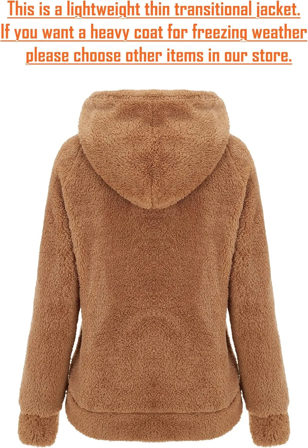RISISSIDA Women Faux Fur Fleece Lightweight Jacket Spring Fall Transitional Fashion, Cute Thin Coat