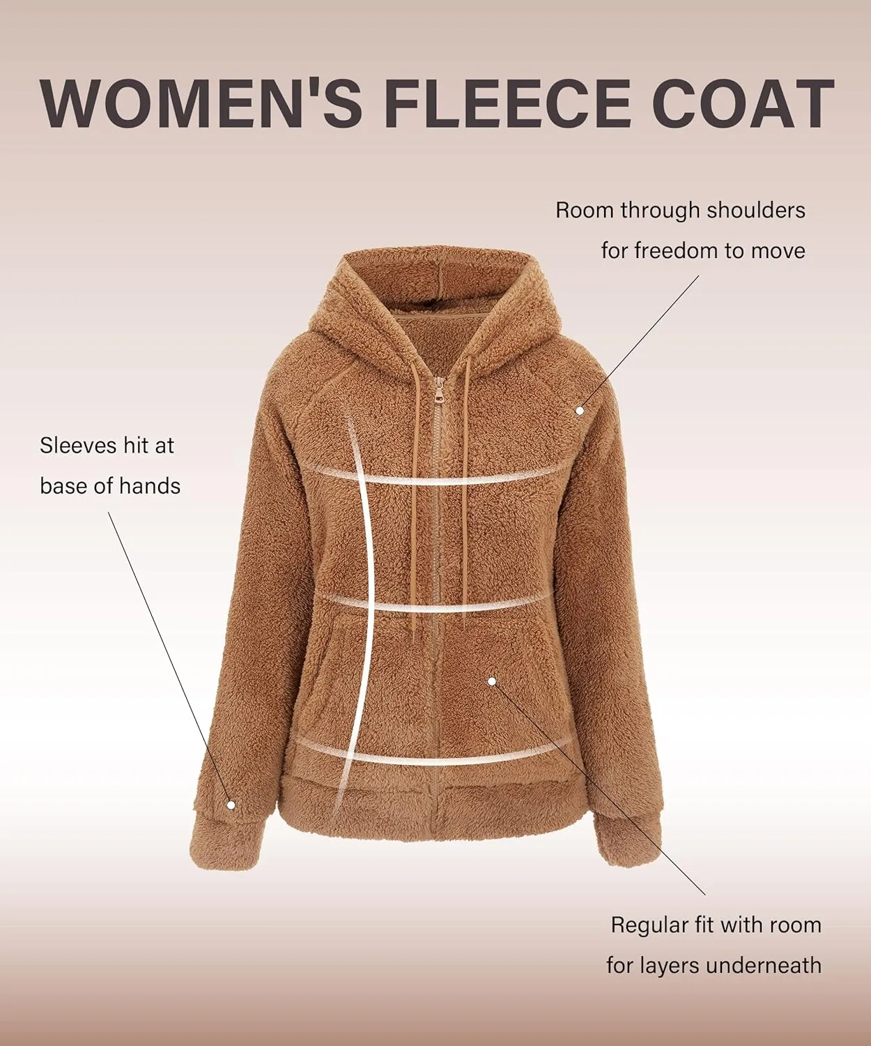 RISISSIDA Women Faux Fur Fleece Lightweight Jacket Spring Fall Transitional Fashion, Cute Thin Coat