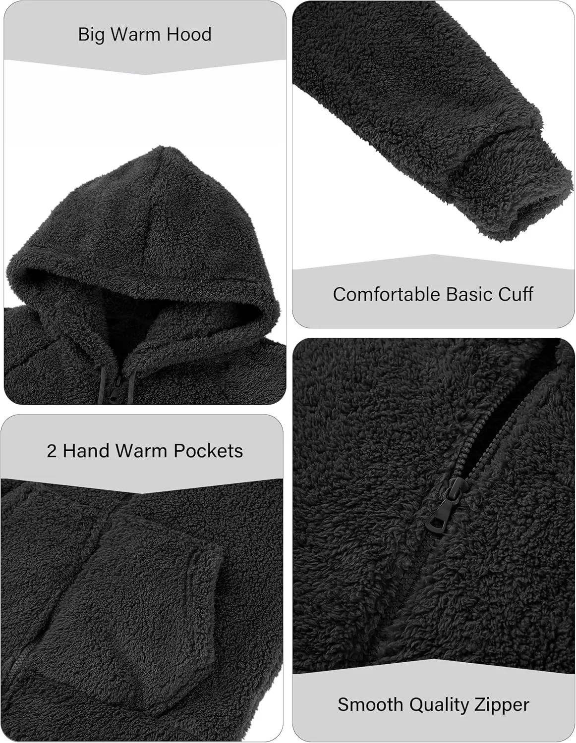 RISISSIDA Women Faux Fur Fleece Lightweight Jacket Spring Fall Transitional Fashion, Cute Thin Coat