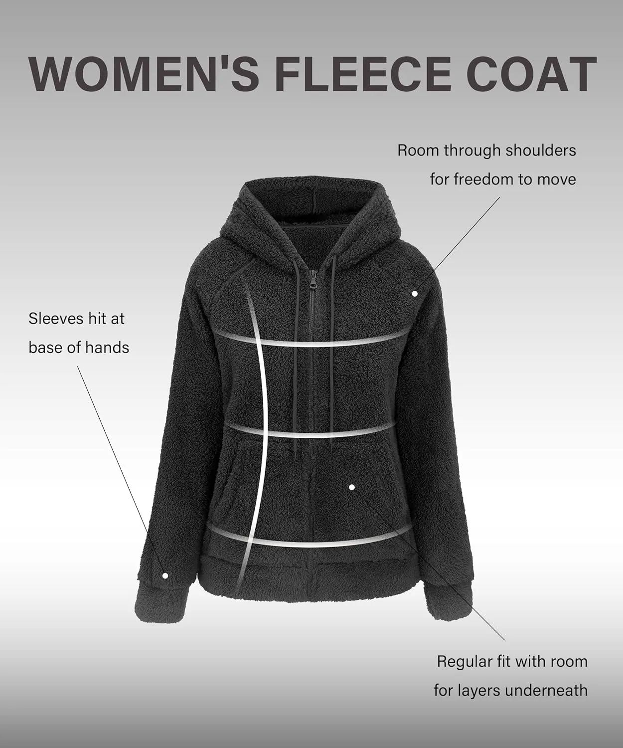 RISISSIDA Women Faux Fur Fleece Lightweight Jacket Spring Fall Transitional Fashion, Cute Thin Coat