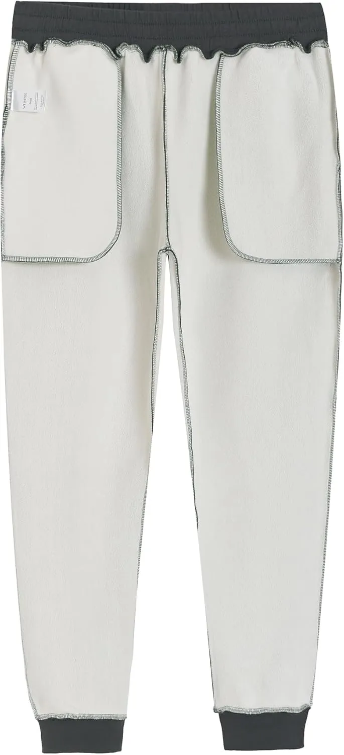 Weintee Men's 34" Inseam Tall Fleece Pants Sherpa Lined Sweatpants for Winter